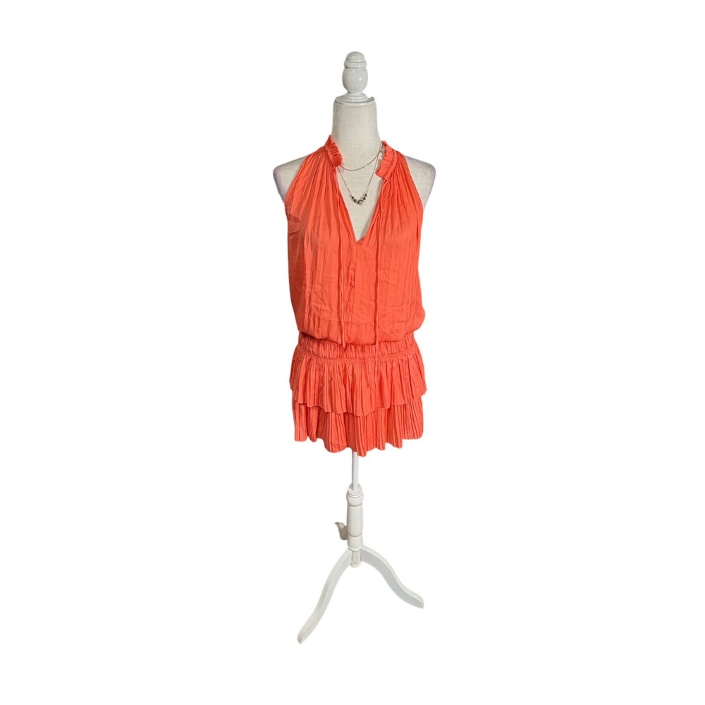 Current Air Coral Drop Waist Halter Dress –‎ Small
